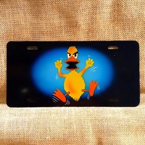 Mad Duck Metal Car Tag